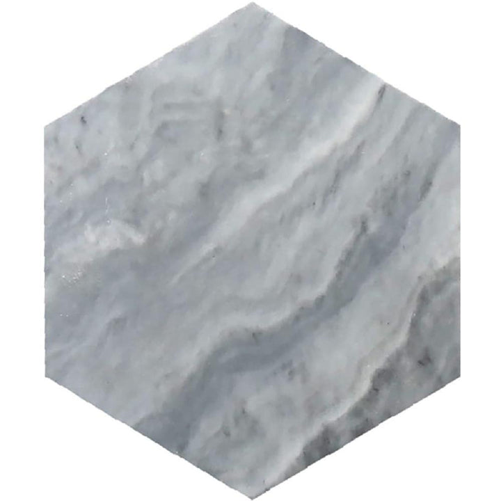 Apollo Tile Indigo Gray 10-in x 10-in Honed Natural Stone Marble Hexagon Marble Look Floor and Wall Tile (2.95-sq. ft/ Carton)