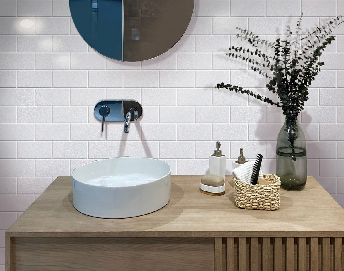 Apollo Tile (Sample) Wall Light Gray 3-in x 6-in Polished Marble Subway Wall Tile