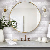 Apollo Tile (Sample) Wall Gray 4-in x 4-in Honed Marble Subway Wall Tile