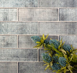 Apollo Tile (Sample) Wall Light Gray 4-in x 4-in Glossy Glass Brick Patterned Wall Tile
