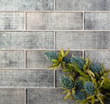 Apollo Tile Montana Light Gray 12-in x 12-in Glossy Glass Brick Patterned Wall Tile (4.83-sq. ft/ Carton)