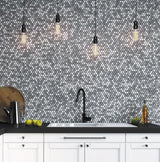Apollo Tile Indigo Gray 11-in x 12-in Polished Natural Stone Marble Penny Round Patterned Floor and Wall Tile (4.82-sq. ft/ Carton)