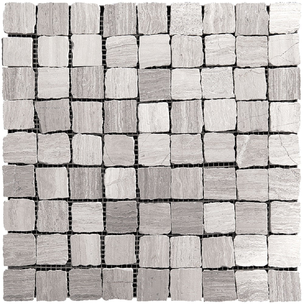 Apollo Tile Desert Hills Wooden Gray 12-in x 12-in Matte Natural Stone Marble Uniform Squares Patterned Floor and Wall Tile (5-sq. ft/ Carton)