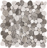 Apollo Tile Desert Hills Gray 12-in x 13-in Polished Natural Stone Marble Random Patterned Floor and Wall Tile (5.08-sq. ft/ Carton)