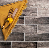 Apollo Tile (Sample) Wall Brown 4-in x 4-in Glossy Glass Brick Patterned Wall Tile