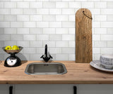 Apollo Tile (Sample) Wall White 3-in x 6-in Honed Marble Subway Wall Tile