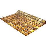 Apollo Tile (Sample) Wall Gold Natural Shells 4-in x 4-in Polished Marble Uniform Squares Patterned Wall Tile