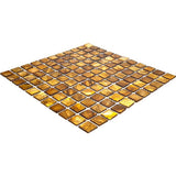 Apollo Tile (Sample) Wall Gold Natural Shells 4-in x 4-in Polished Marble Uniform Squares Patterned Wall Tile
