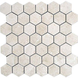 Apollo Tile Naples Beige 12-in x 12-in Polished Natural Stone Marble/Limestone Honeycomb Patterned Floor and Wall Tile (4.83-sq. ft/ Carton)