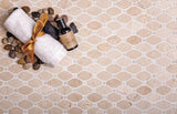 Apollo Tile (Sample) Beige 4-in x 4-in Polished Marble Octagon Dot Patterned Floor and Wall Tile