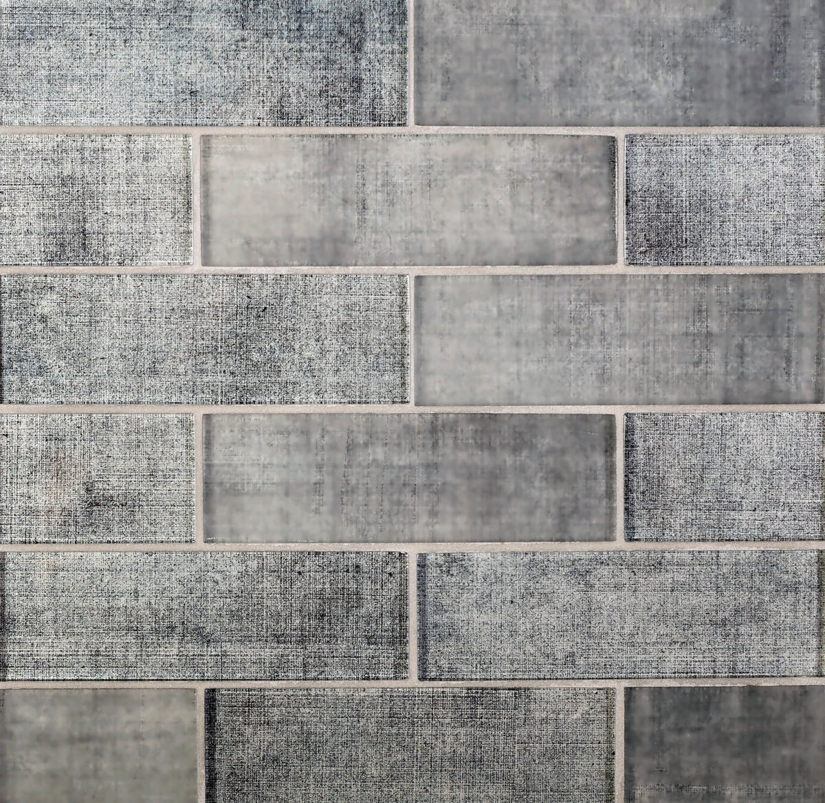 Apollo Tile Montana Light Gray 12-in x 12-in Glossy Glass Brick Patterned Wall Tile (4.83-sq. ft/ Carton)