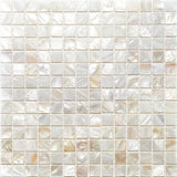 Apollo Tile Jewelicious Pearl White Natural Shell 12-in x 12-in Polished Natural Shell Uniform Squares Patterned Floor and Wall Tile (20-sq. ft/ Carton)