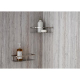 Passage 32 in. x 60 in. x 72 in. 4-Piece Glue-Up Alcove Shower Wall in Pewter Travertine - Super Arbor