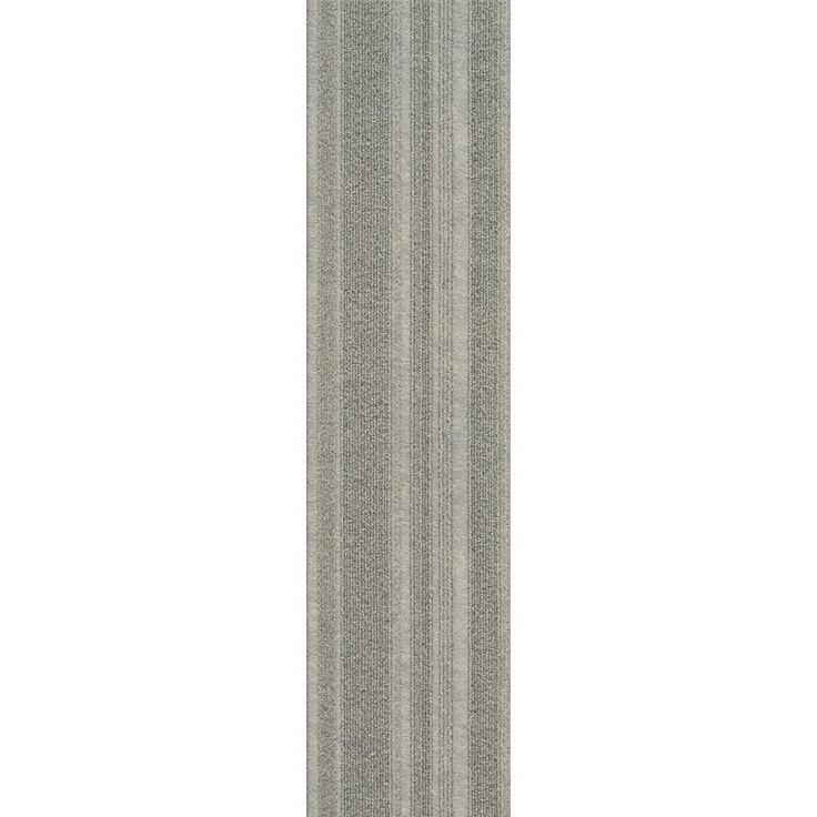 Foss Peel and Stick Sky Grey Barcode Planks 9 in. x 36 in. Commercial/Residential Carpet (16-tile / case)