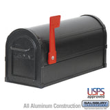 Heavy Duty Rural Mailbox - Black