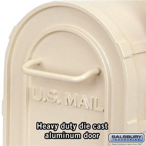 Heavy Duty Rural Mailbox in Sandstone