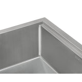 32 in. Single Bowl Workstation Tight Radius Undermount 16-Gauge Stainless Steel Kitchen Sink with Sliding Accessories - Super Arbor