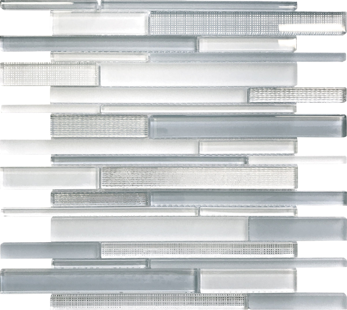 Apollo Tile (Sample) Wall Tile White 4-in x 4-in Honed Glass Patterned Floor and Wall Tile