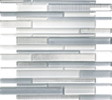 Apollo Tile (Sample) Wall Tile White 4-in x 4-in Honed Glass Patterned Floor and Wall Tile