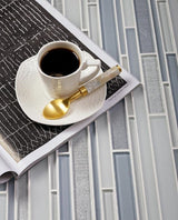 Apollo Tile (Sample) Wall Tile White 4-in x 4-in Honed Glass Patterned Floor and Wall Tile