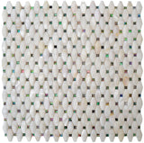 Apollo Tile (Sample) Wall Tile Elongated White Daimond 4-in x 4-in Polished Marble Wall Tile