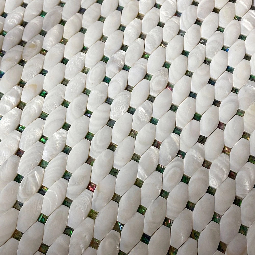 Apollo Tile (Sample) Wall Tile Elongated White Daimond 4-in x 4-in Polished Marble Wall Tile