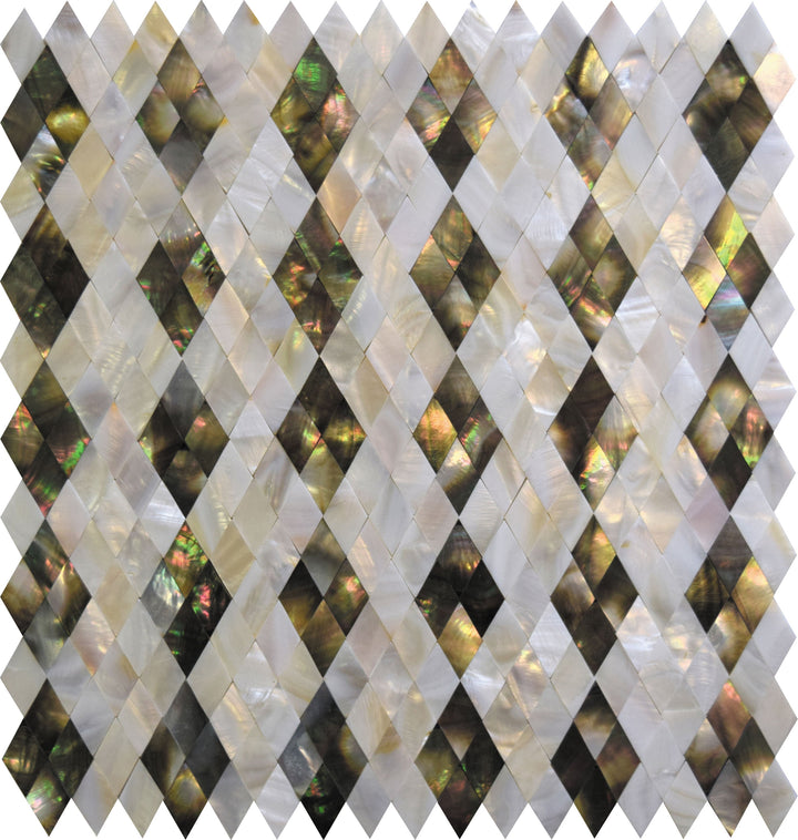 Apollo Tile (Sample) Wall Tile Beige, Brown and White 4-in x 4-in Polished Marble Wall Tile