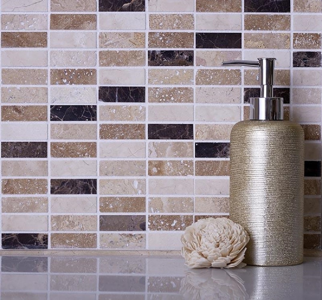 Apollo Tile Athens White 11-in x 12-in Polished Natural Stone Marble Mixed Pattern Marble Look Floor and Wall Tile (4.46-sq. ft/ Carton)