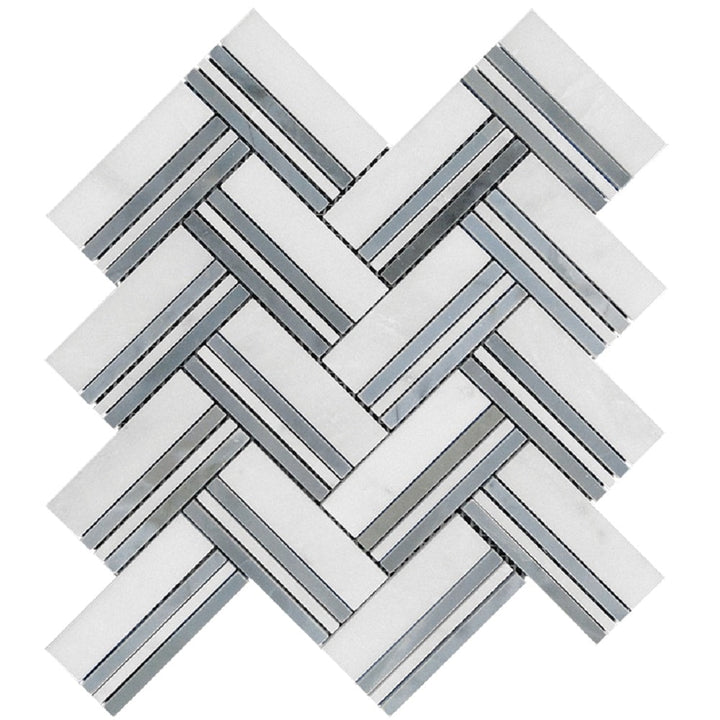 Apollo Tile (Sample) Floor and Wall Tile Blue 4-in x 4-in Polished Marble Floor and Wall Tile