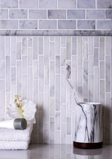 Apollo Tile (Sample) Floor and Wall Tile Eastern White 4-in x 4-in Polished Marble Floor and Wall Tile