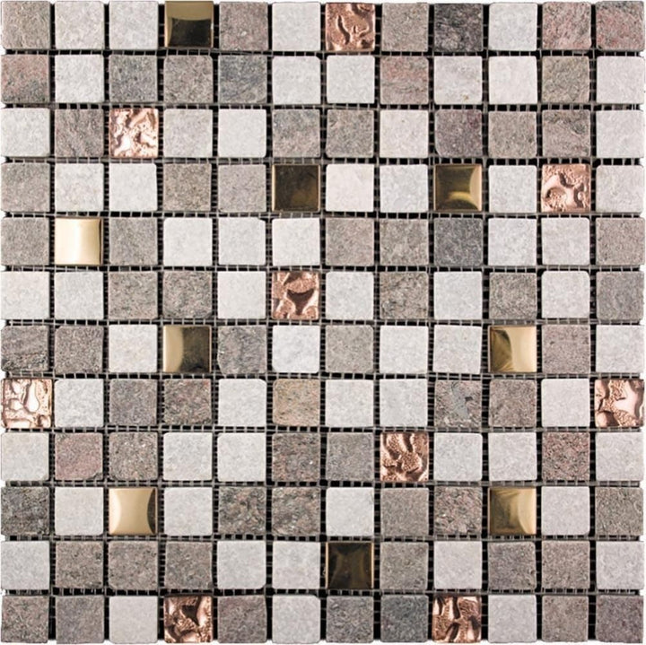 Apollo Tile (Sample) Wall Tile Gold 4-in x 4-in Polished Marble Wall Tile