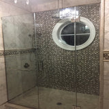 Apollo Tile (Sample) Wall Tile Beige 4-in x 4-in Polished Glass/Metal/Stone Marble Wall Tile