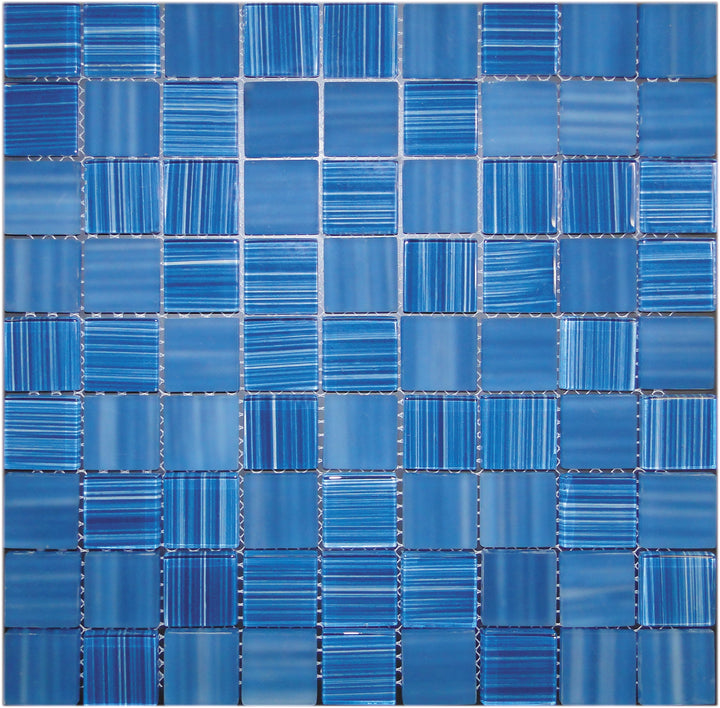 Apollo Tile Nirvana Blue 12-in x 12-in Polished Glass Uniform Squares Floor and Wall Tile (4.43-sq. ft/ Carton)