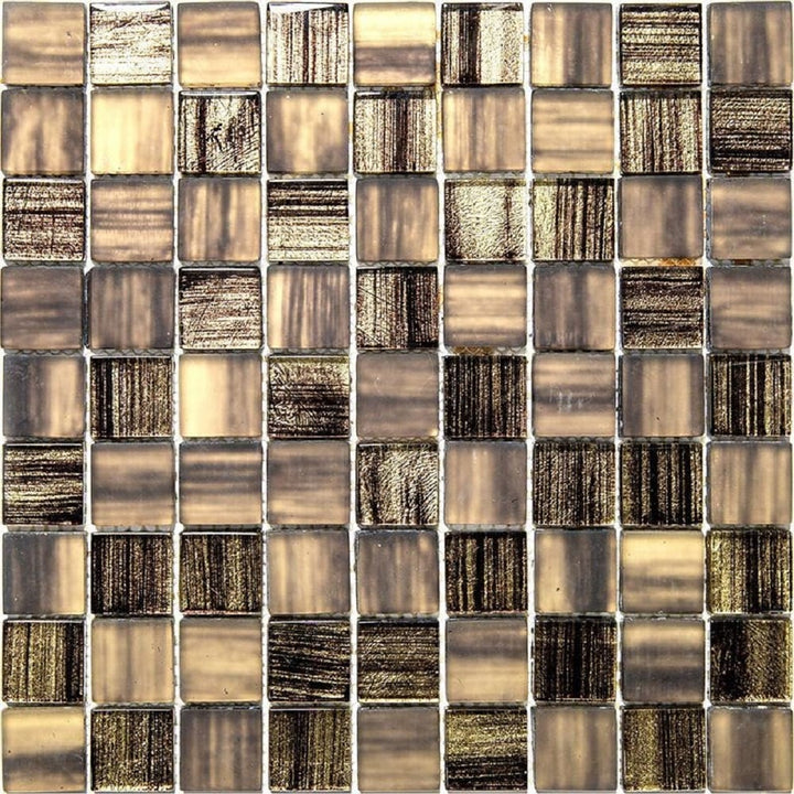 Apollo Tile Nirvana Brown 12-in x 12-in Polished Glass Uniform Squares Floor and Wall Tile (4.43-sq. ft/ Carton)