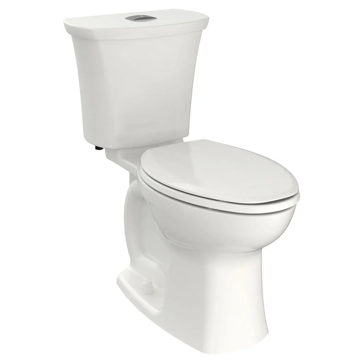 American Standard Edgemere White WaterSense Dual-Flush Elongated Chair-Height 2-Piece Toilet, 12-in Rough-In
