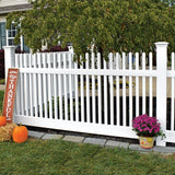 Freedom Keswick 4-ft H x 8-ft W White Vinyl Fence Panel (Unassembled)