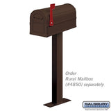 Standard Mailbox Post - Bolt Mounted - Bronze