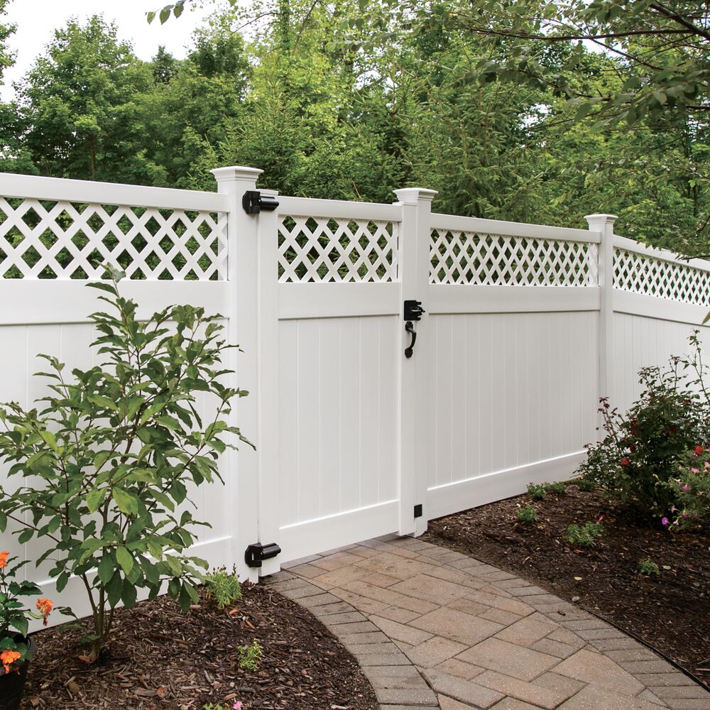 Freedom Conway 8-ft H x 5-in W White Vinyl End Fence Post (Unassembled)