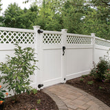 Freedom Conway 8-ft H x 5-in W White Vinyl End Fence Post (Unassembled)
