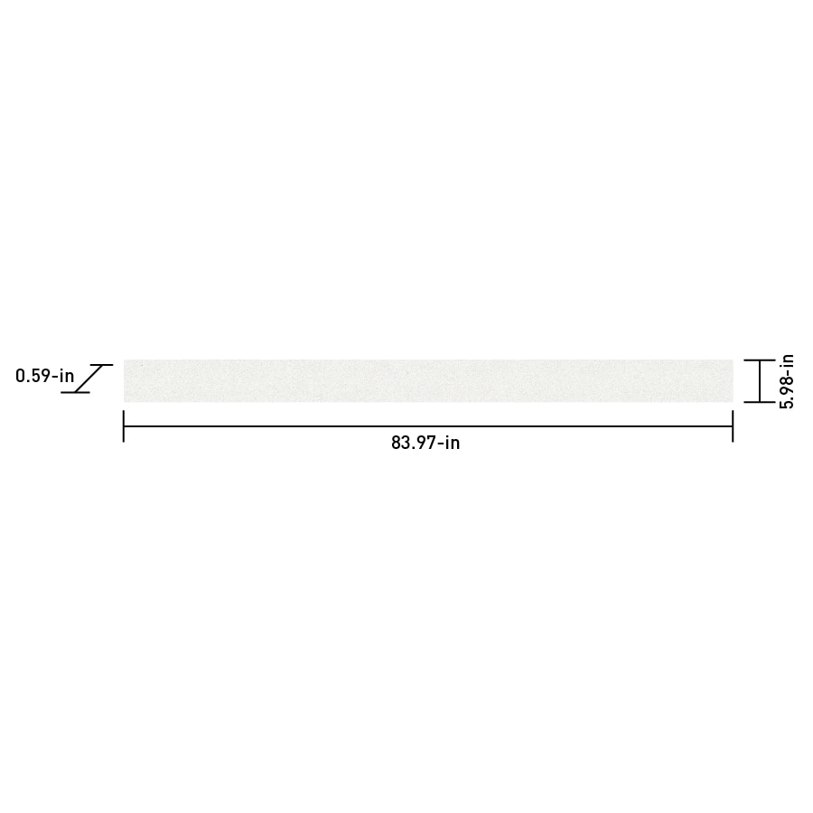 Satori White Cotton 6-in x 84-in Polished Porcelain Wall Tile