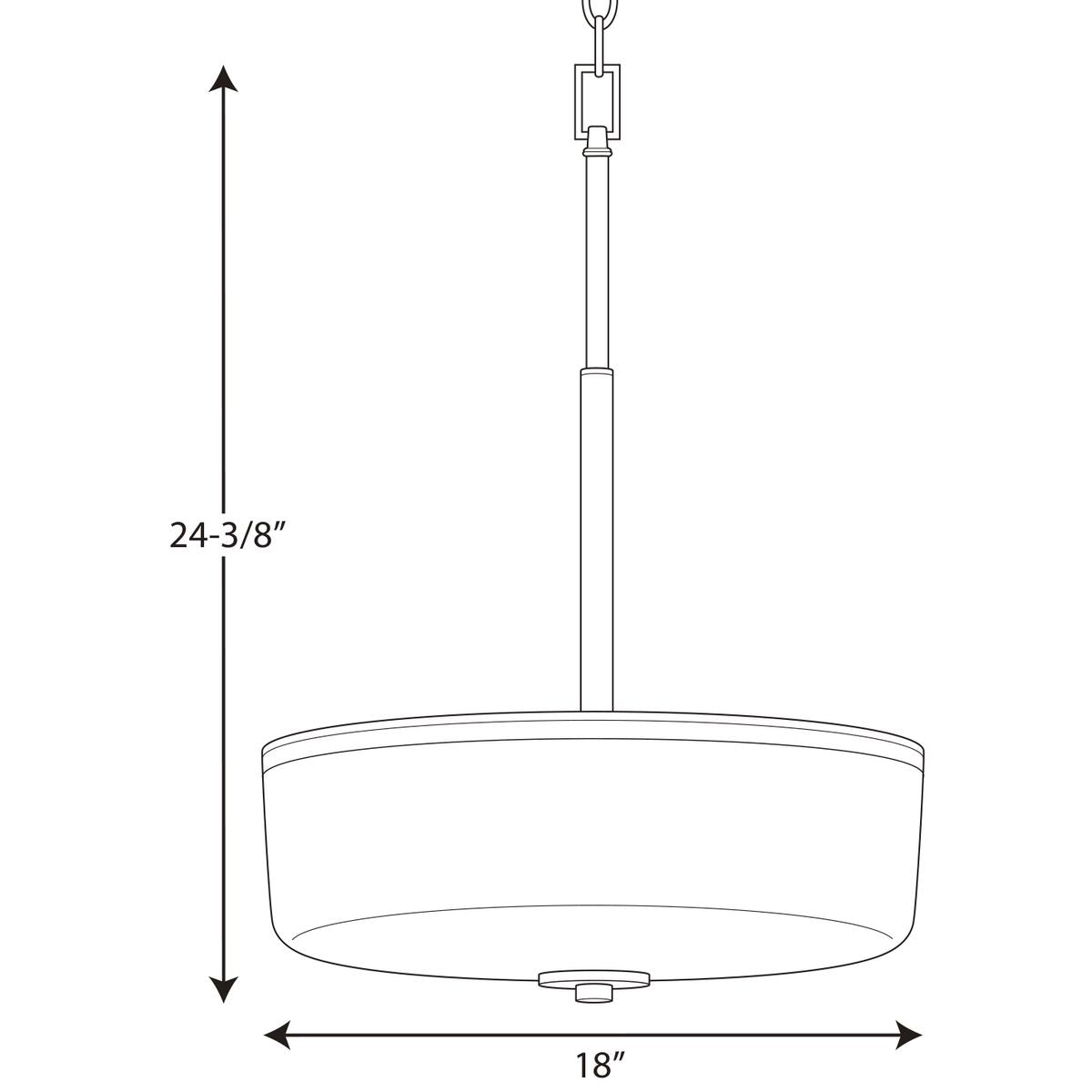 Progress Lighting Alexa 3-Light Brushed Nickel Transitional Chandelier