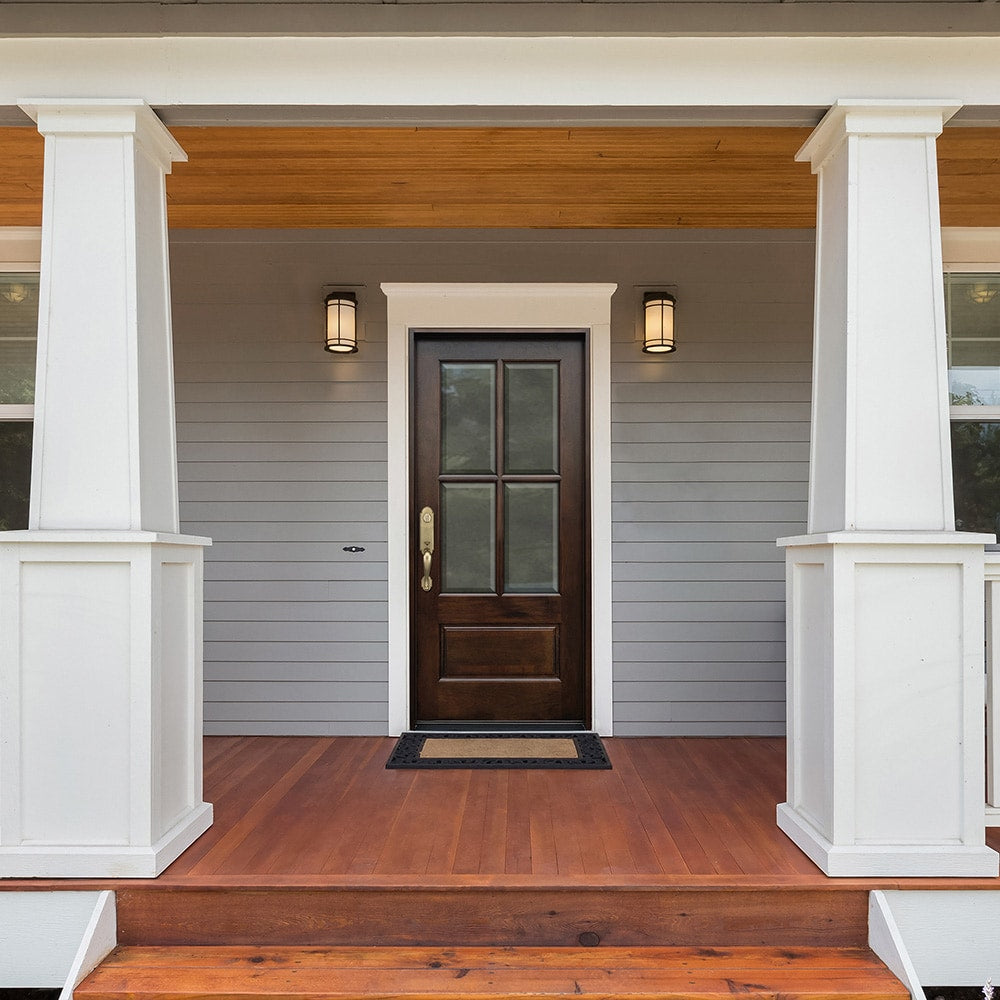 Greatview Doors 36 x 79-in Wood 3/4 Lite Universal Reversible Front Door