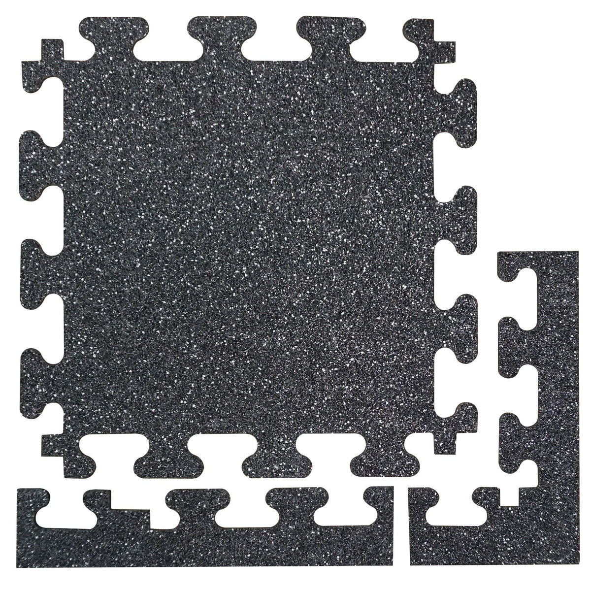 FANMATS 12-in W x 12-in L x 0.25-in T Interlocking Rubber Gym Floor Tile (12-sq ft) (12-Pack)