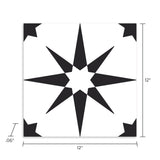 FloorPops Black 12-in x 12-in Water Resistant Peel and Stick Vinyl Tile Flooring (20-sq ft)
