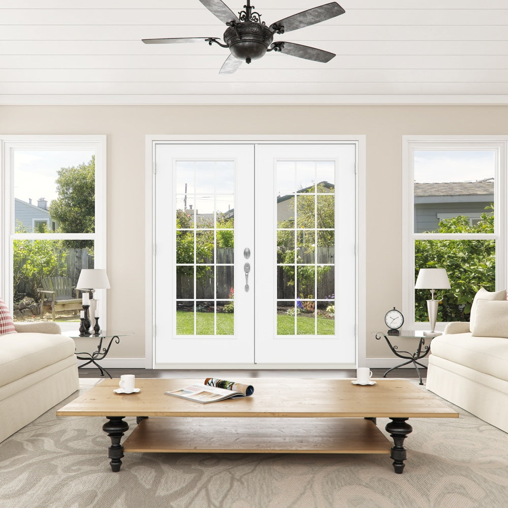 JELD-WEN 72-in x 80-in Steel French, Right-hand inswing – additional view 2