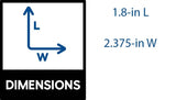 2-in W x 2-in L Aluminum Post Cap- Fits Common Post Measurement: 2-3/8-in x 2-3/8-in