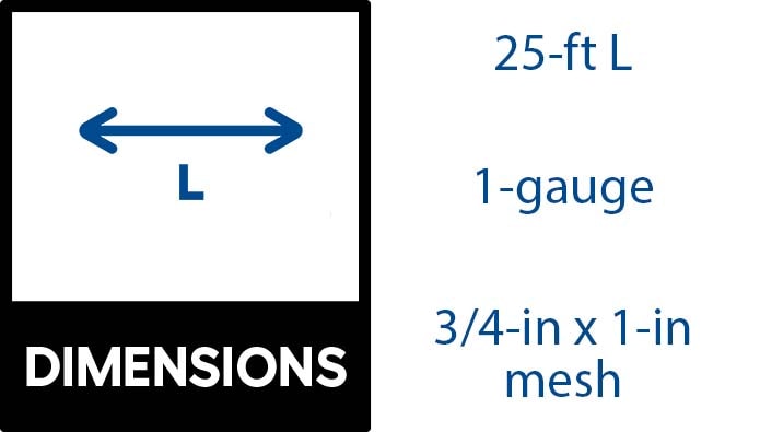 BOEN 3-ft H x 25-ft L Multi-purpose Hdpe Safety Netting