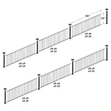 Fortress Building Products 48-ft x 34-in Black Sand Aluminum Deck Rail Kit