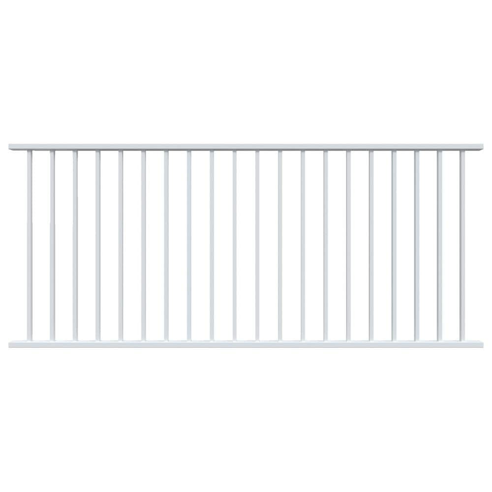Fortress Building Products 16-ft x 40-in White Aluminum Deck Rail Kit