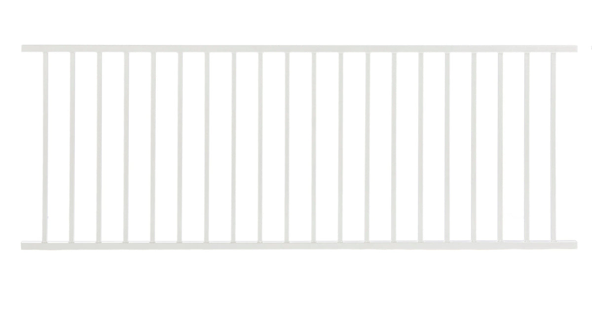 Fortress Building Products 18-ft x 40-in White Aluminum Deck Rail Kit